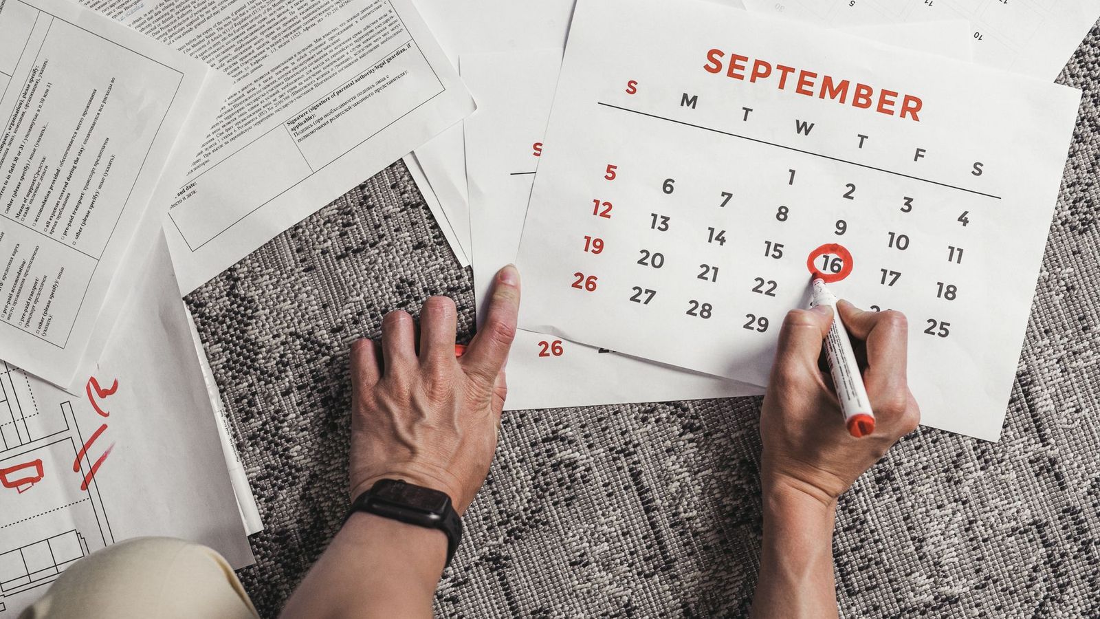 Le calendrier de réservation d'un logement