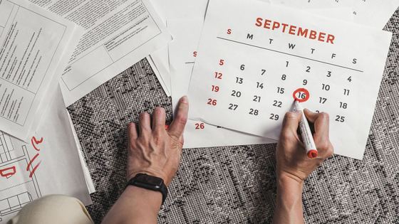 Le calendrier de réservation d'un logement